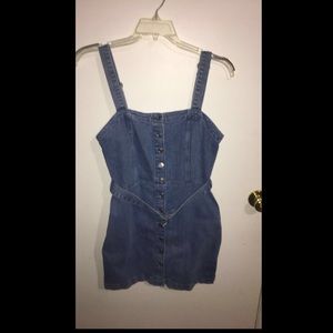 Garage Denim Fitted Dress